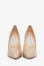 Jimmy Choo Beige Patent Leather Heels Size 38.5