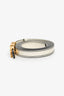 Christian Dior Cream Leather J'adior Skinny Belt Size 90