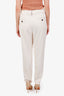 Brunello Cucinelli Cream Stretch-twill Trousers Size 42