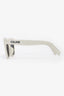 Celine White Acetate Cat Eye Sunglasses