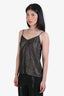 Equipment Brown Snake Patterned Silk Camisole Size XS