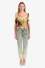 Off-White Acid Wash Denim Slim Jeans Size 28