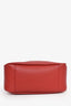 Saint Laurent Red Leather Le 5 a 7 Small Hobo Bag