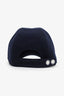 Hermès Navy Cashmere 'Davis H. Sellier' Cap Size 59