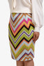 Missoni Multicolour Zigzag Midi Skirt Size 44