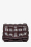 Bottega Veneta Burgundy Leather Intrecciato Padded Cassette Crossbody