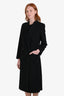 Giorgio Armani Holt Renfrew Black Cashmere Double Breasted Jacket Size 38