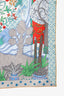 Hermès Blue Silk 'Le Premier Chant' Scarf 90