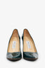 Jimmy Choo Green Patent Pointed Heels Size 38