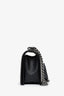 Pre-loved Chanel™ 2016-17 White/Black Leather Chevron Medium Boy Shoulder Bag