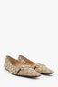 Gucci Beige GG Canvas Vittoria Ballerina Flats Size 42