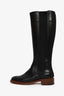 Celine Black Leather Knee High Riding Boots Size 36