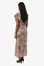 Isabel Marant Leopard Print Silk Blend Top + Midi Skirt Set Size 38/40