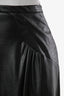 N.21 Black Faux Leather Pleated Midi Skirt Size 40