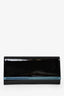 Jimmy Choo Black Patent Leather Milla Wallet on Chain