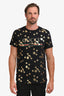 Gucci Black/Gold Logo Star Graphic Crew Neck T-Shirt Size M Mens