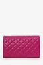 Versace Pink Leather Medusa Wallet On Chain