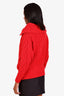 Self-Portrait Red Cable Knit Cardigan Size M