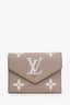 Louis Vuitton Beige/White Monogram Empreinte Leather Victorine Wallet