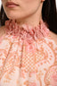 Zimmermann Blush Paisley Print Silk Cotton Floral Neck Sleeveless Top Size 2