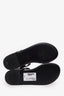 Pre-loved Chanel™ White/Black Woven Rope-Braided Ankle Strap Sandals Size 36