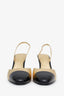 Pre-loved Chanel™ Métiers d’art 2026 Gold/Black Lambskin Slingback Heels Size 40C
