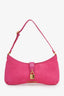 Jacquemus Pink Suede 'Le Bisou Cadenas' Shoulder Bag
