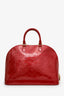 Louis Vuitton Cherry Red Vernis Leather Alma GM Bag