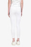 Fendi White Nylon Silver FF Leggings Size 40