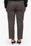 Etro Vintage Grey Tweed Wool Trousers Size 46