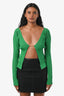 Jacquemus Green Rib Knit La Maille Pralu Longue Cardigan Size 36