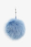 Fendi Blue/Black Fur Pom Pom Bag Charm