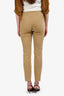 Joseph Brown Silk Metallic Tapered Pants Size L