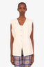 Veronica Beard White Waistcoat Size 12
