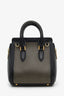 Alexander McQueen Black Leather Mini Studded Heroine Bag with Strap