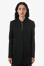 Jil Sander Black Wool Single Breasted Blazer Size 36
