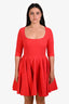 Greta Constantine Red Flared 'Elle' Mini Dress Size M