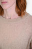 Filippa K Beige Mohair Blend Crewneck Sweater Size L