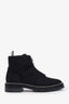 Alexander Wang Black Nylon Zip-Up Studded Ankle Boots Size 38.5