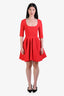 Greta Constantine Red Flared 'Elle' Mini Dress Size XS