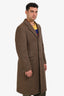Giorgio Armani Brown Cashmere Trench Coat Estimated Size Large Mens