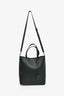 Saint Laurent Dark Green Leather Small 'Shopping Toy' Tote with Strap