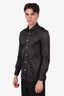 Kiton Dark Grey Cotton Button Down Shirt Size 38 Mens