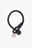 Bottega Veneta Brown Leather Intrecciato Wrap Knot Bracelet