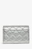 Pre-loved Chanel™ 2026FW Silver Caviar Leather Classic Flap Wallet