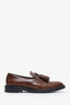 Burberry Brown Leather Tassel Loafers Size 36.5