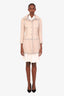 Pre-loved Chanel™ 17A Beige Mohair Wool CC Long Jacket Size 38