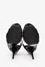 Saint Laurent Black Patent Leather Tribute Platform Heels Size 38