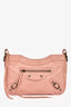 Balenciaga 2013 Pink Leather Motocross Crossbody Bag