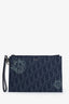 Christian Dior x Denim Tears Navy Oblique Canvas A5 Triangle Pouch